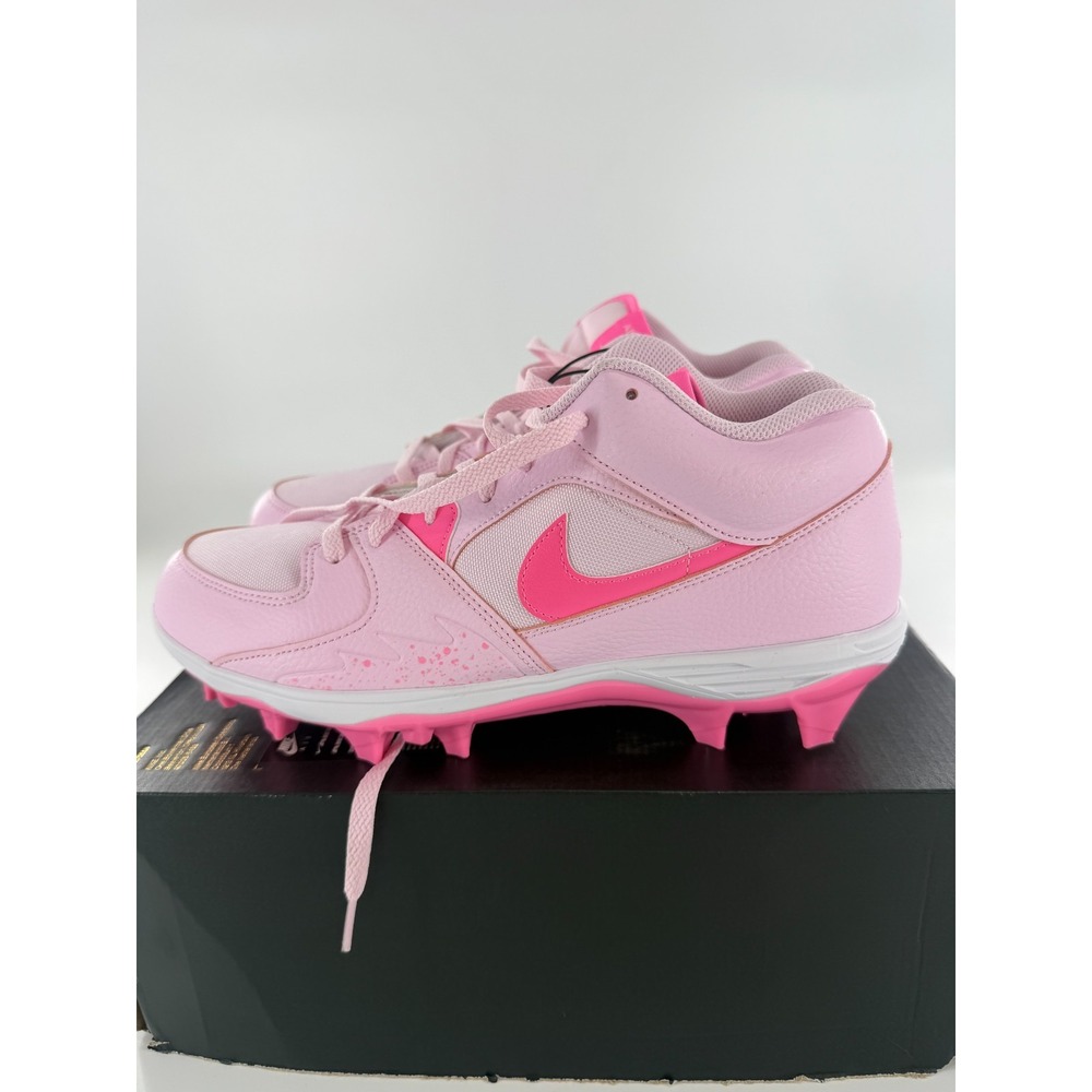 Nike Air Jordan Stadium 90 Low TD MCS Football Cleats HQ0210-600 Mens 12 Pink